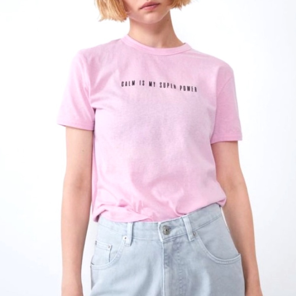 ZARA ~CALM IS MY SUPER POWER~ T-shirt